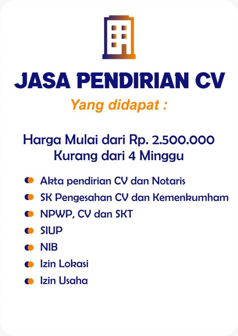 Keuntungan Mendirikan CV Di Pontianak