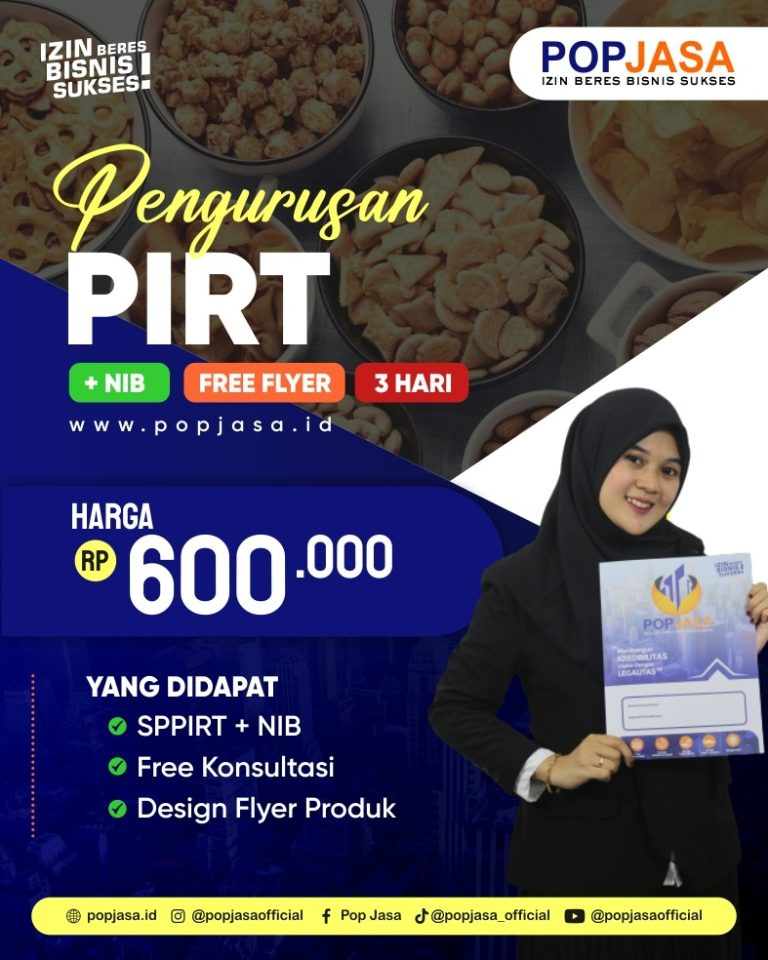 Jasa Pengurusan PIRT, Jasa Pembuatan PIRT