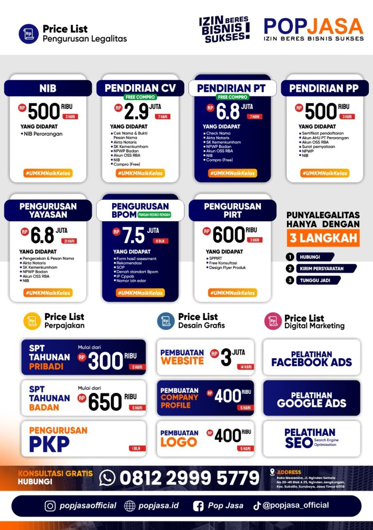 Jasa Pengurusan PT, Jasa Pembuatan PT, Jasa Pengurusan CV, Jasa Pembuatan CV, Jasa Pendirian PT, Jasa Pendirian CV, Jasa Pembuatan NIB, Jasa Pengurusan NIB, Jasa Pembuatan CV Terdekat, Jasa Pembuatan PT Terdekat, Jasa Pembuatan NIB Terdekat