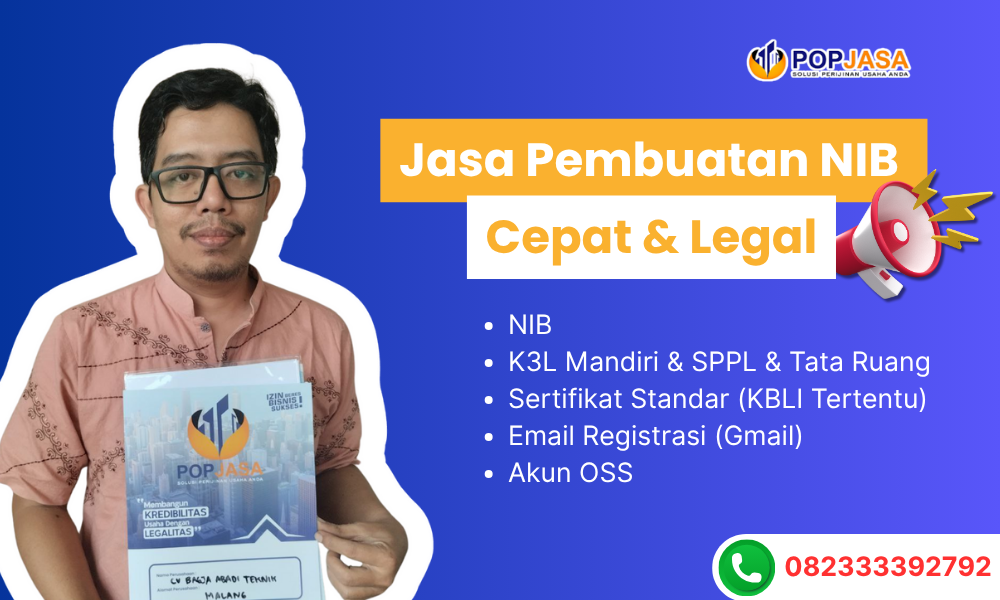 cara membuat nib umkm Kota Mojokerto