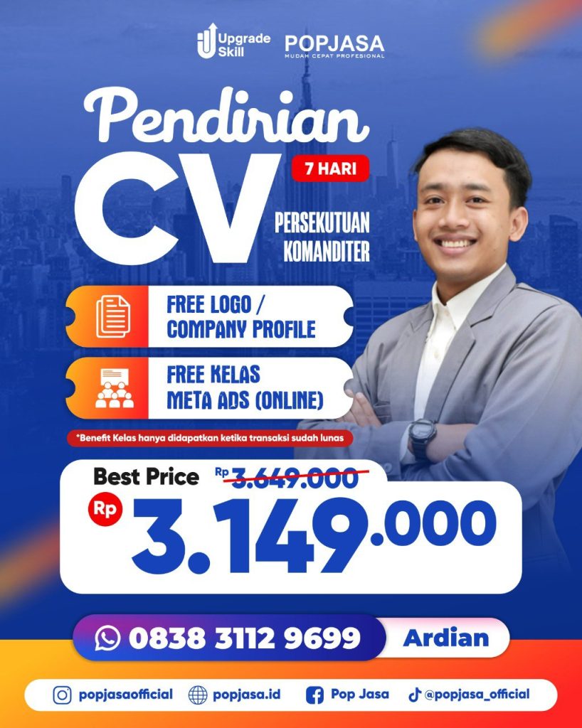 mendirikan cv, jasa pendirian cv