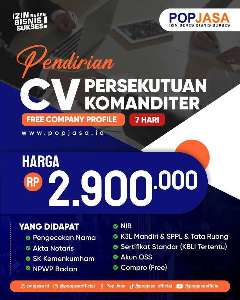Jasa Pengurusan CV UMKM: Solusi Legalitas Usaha Agar Bisnis Lebih Profesional - 081326497675