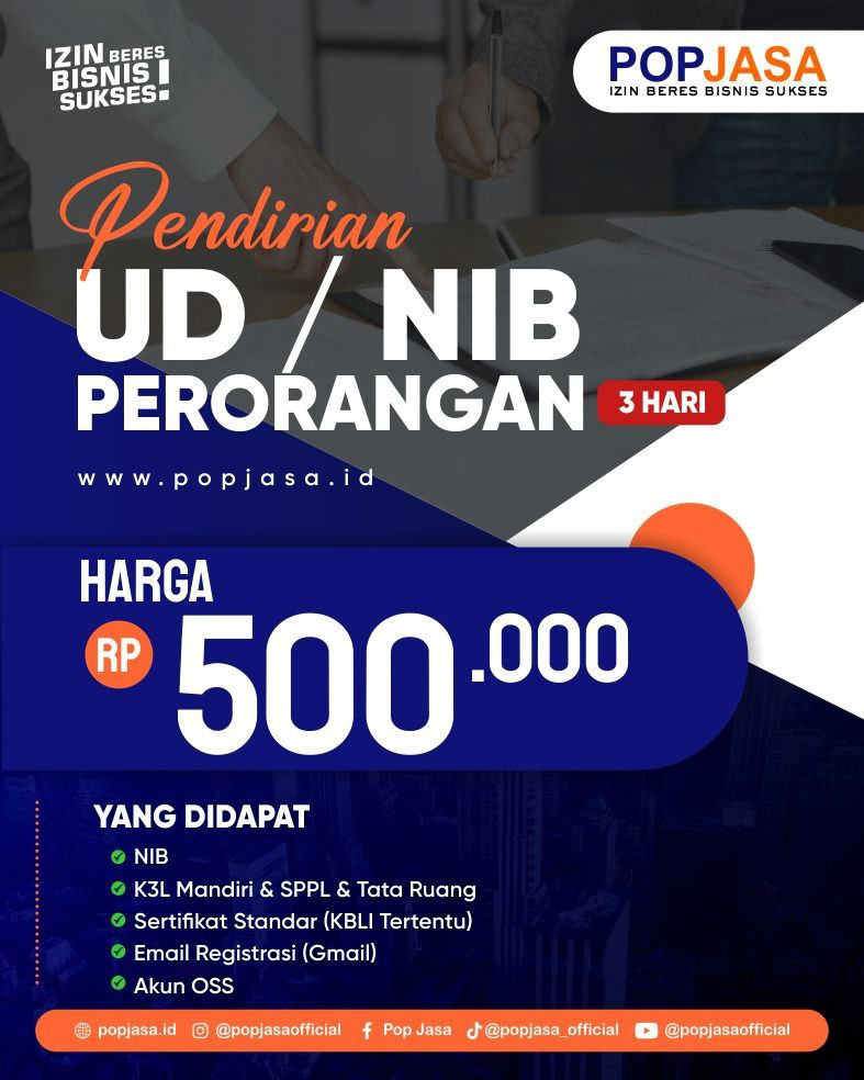 Jasa Pembuatan NIB UMKM: Solusi Cepat Legalitas Usaha - 081326497675