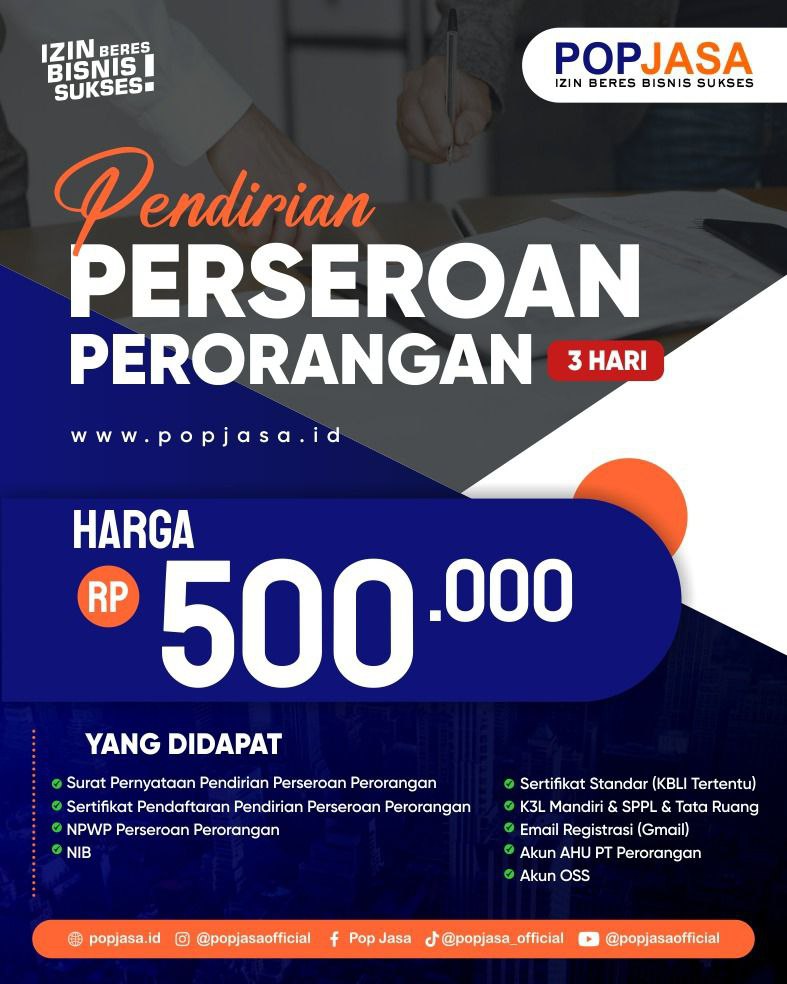 Pengurusan PT Perorangan: Solusi Mudah dan Legal untuk Memulai Usaha