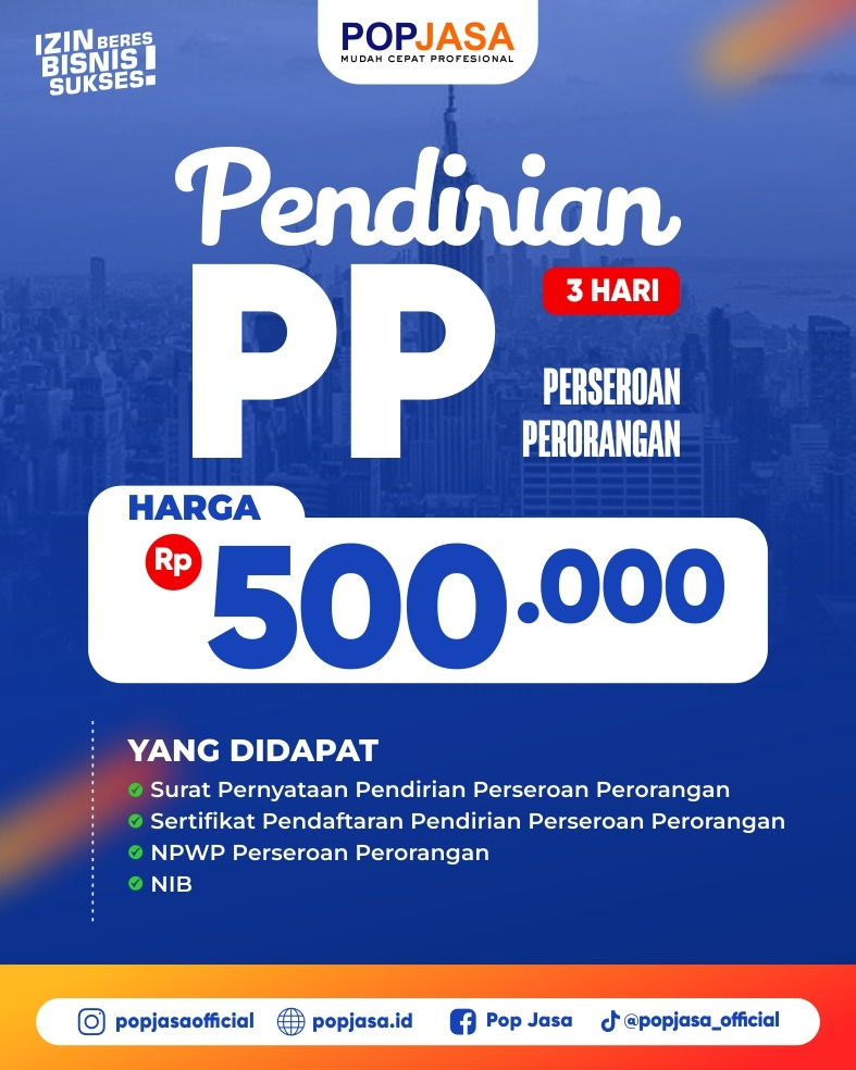PT Perorangan -POP JASA | 0813-2649-7675