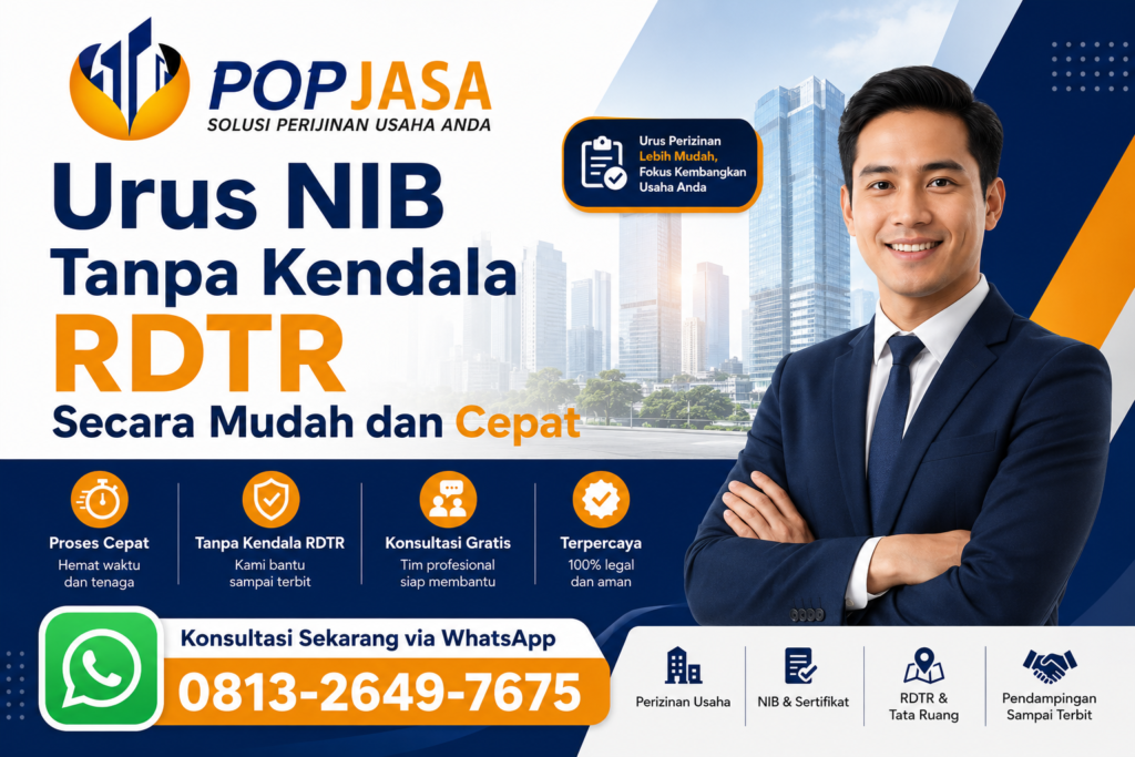 POPJASA - Urus NIB Tanpa Kendala RDTR Secara Mudah dan Cepat