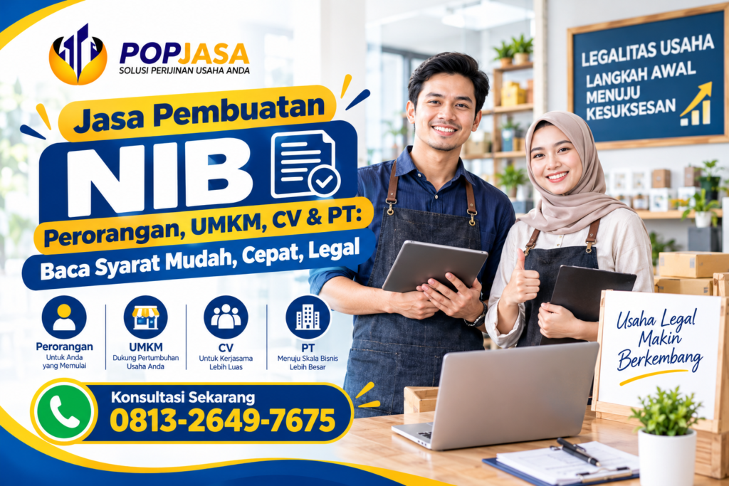 Jasa Pembuatan NIB Perorangan, UMKM, CV & PT: Baca Syarat Mudah, Cepat, Legal