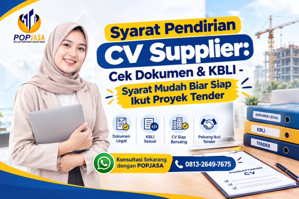 Syarat Pendirian CV Supplier: Cek Dokumen & KBLI