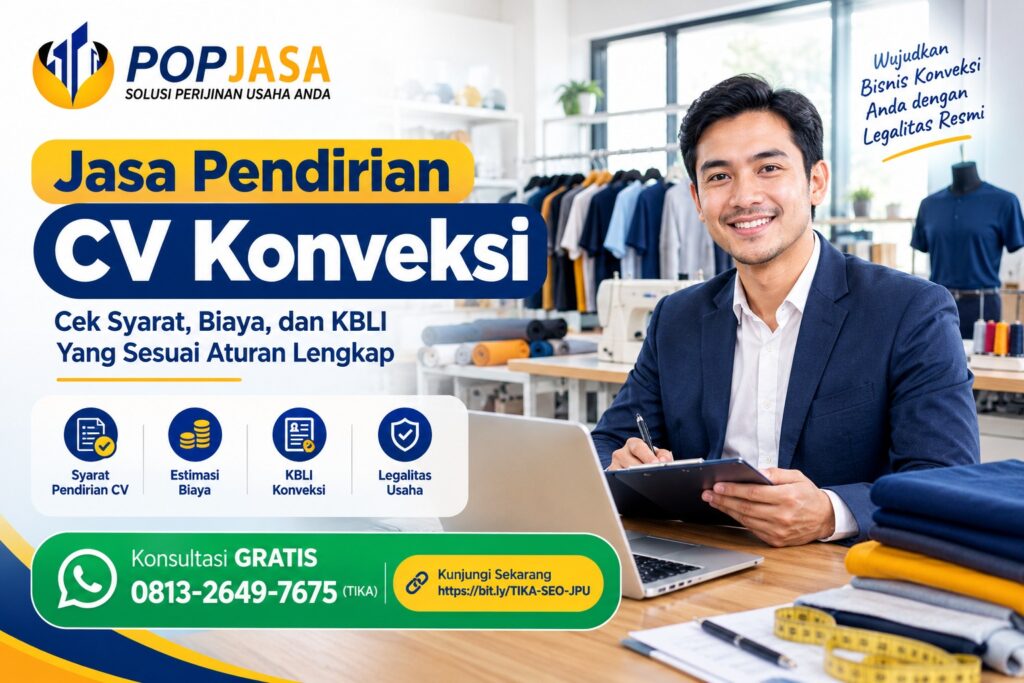 Jasa Pendirian CV Konveksi