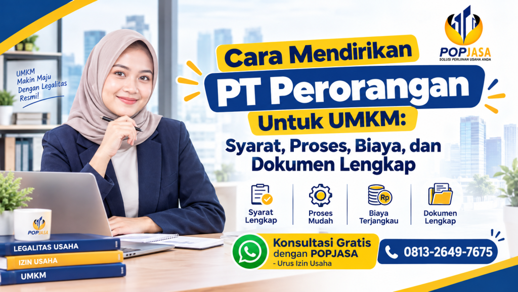 Cara Mendirikan PT Perorangan Untuk UMKM : Syarat, Proses, Biaya, dan Dokumen Lengkap - 081326497675
