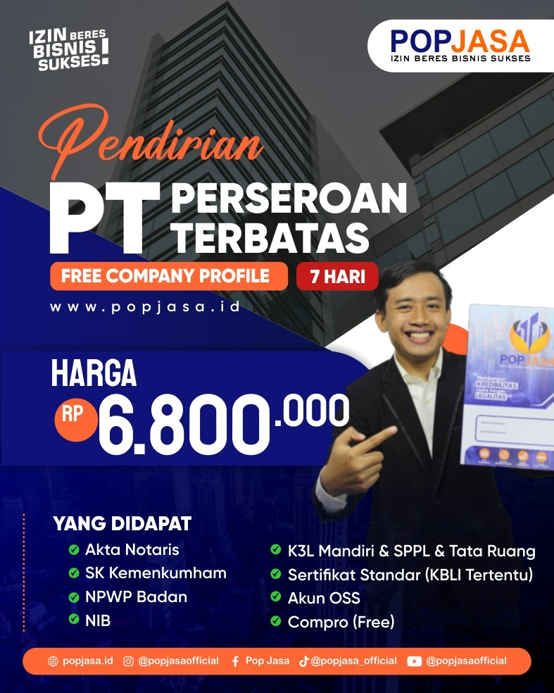 Jasa Pembuatan PT - POPJASA : 081326497675